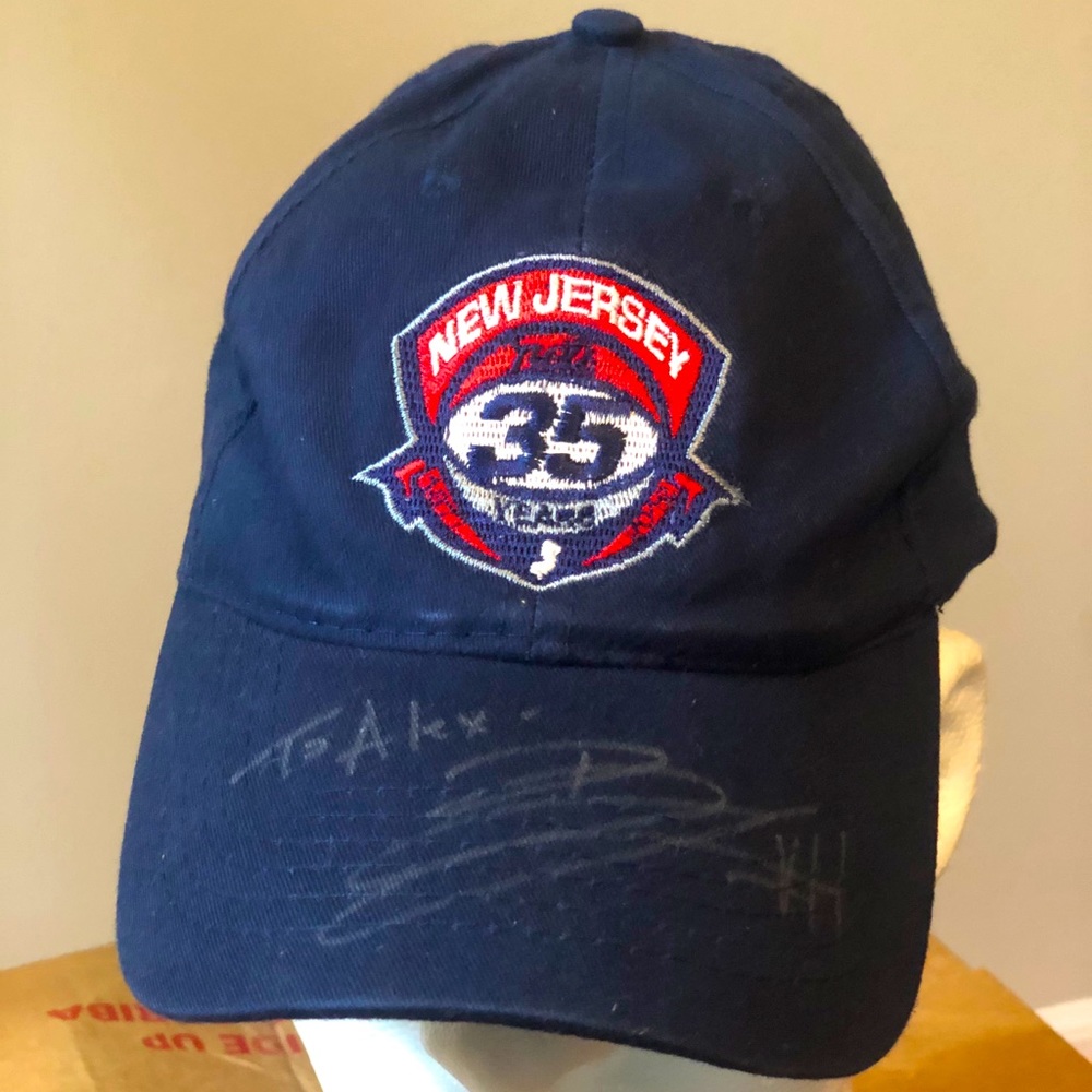 New Jersey Nets SIGNED hat by Brook Lopez